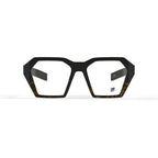 Intense Focus – Dapper 41C C-C Hexagon Spectacle Frame (S/Black Demi) for Men