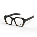 Intense Focus – Dapper 41C C-C Hexagon Spectacle Frame (S/Black Demi) for Men