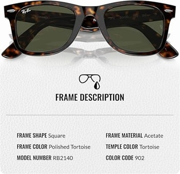 RB2140 ORIGINAL WAYFARER CLASSIC Square Shape Sunglasses