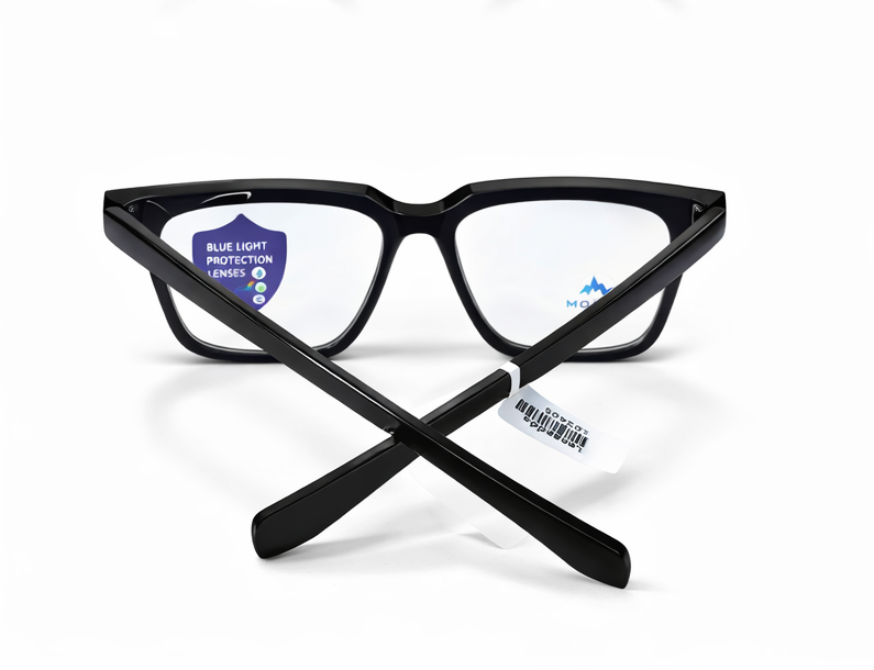 Molan Blue Light Protection Computer Glasses | Anti Eye Strain Black Frame