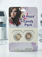 O2 Max Brown Contact Lenses (0.00 Power) | Natural Brown Color Eye Lenses | Candy Pack