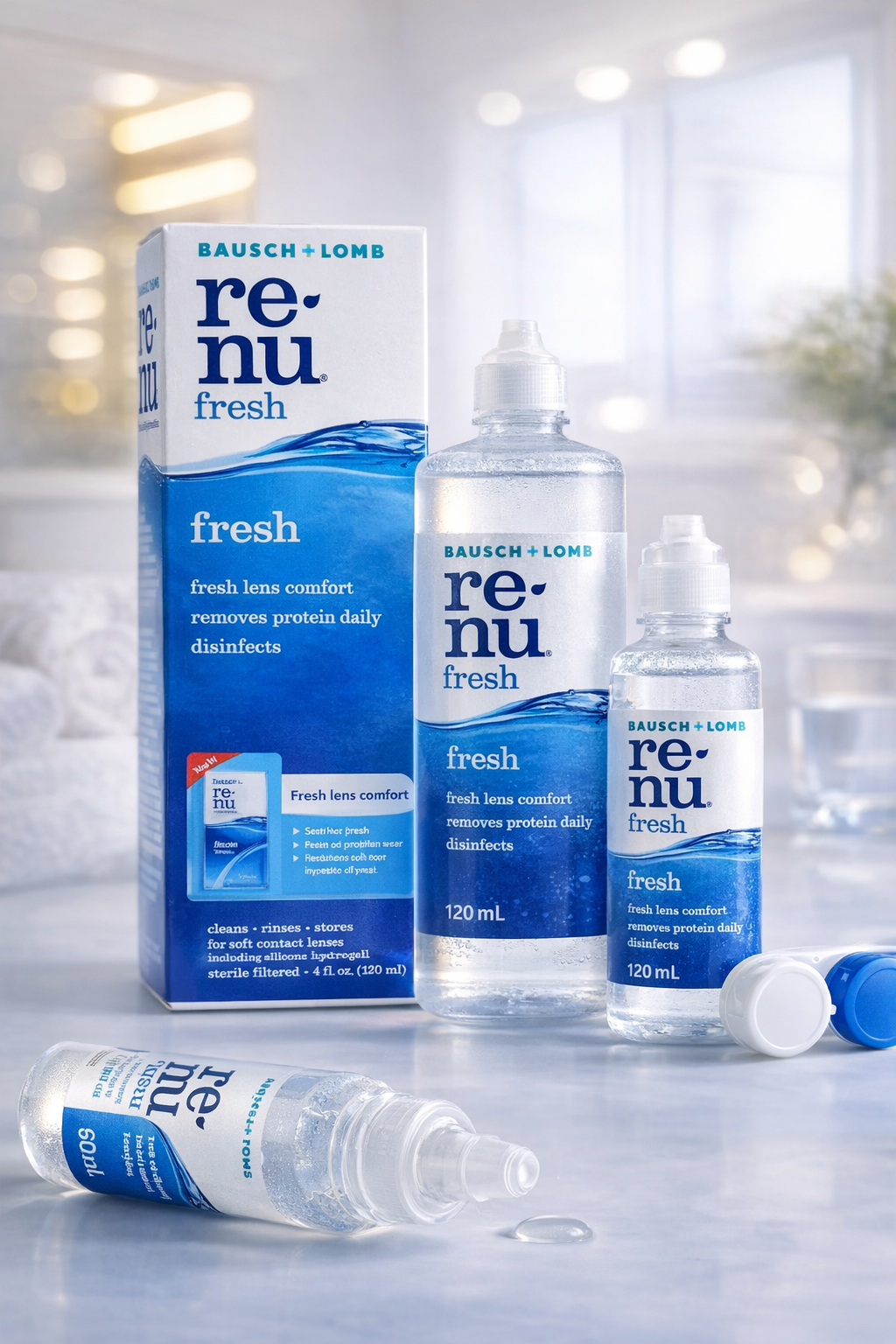 Bausch + Lomb Renu Fresh Multi-Purpose Solution (60ml) – Travel Size Lens Cleaner