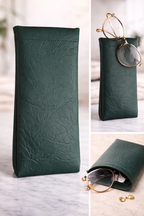 Premium Leather Spectacle Pouch – Soft Protective Eyeglass Case (Multiple Colors)