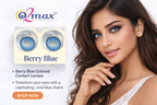 O2 Max Berry Blue Colored Contact Lenses