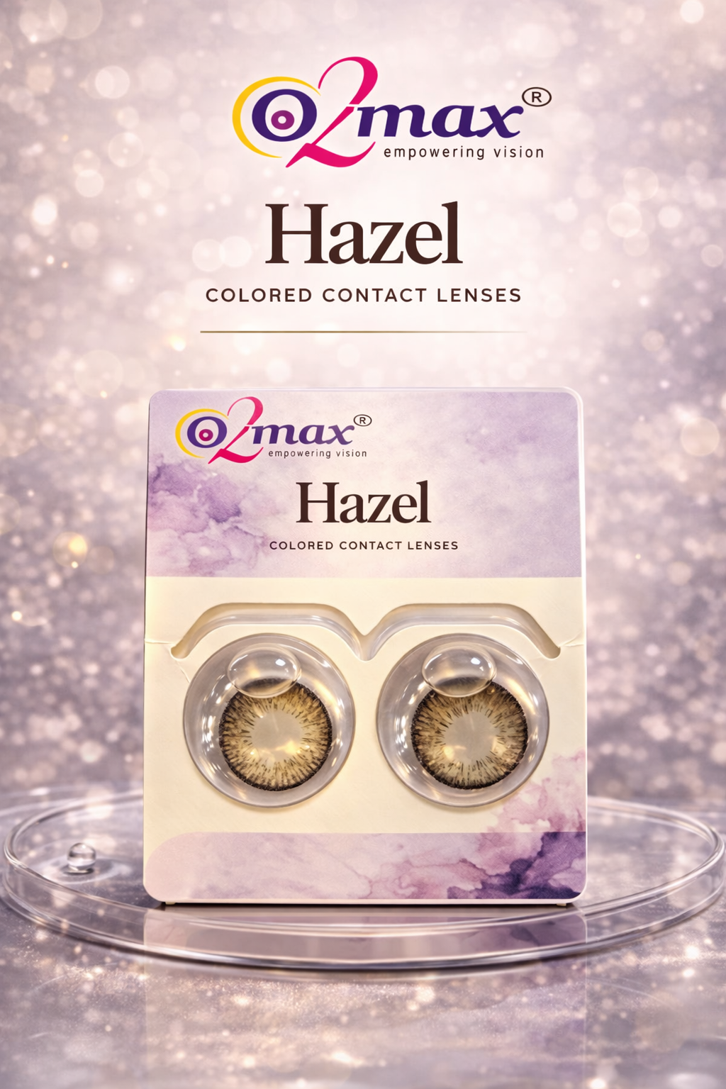 Hazel Contact Lenses – O2 MAX - Natural Look
