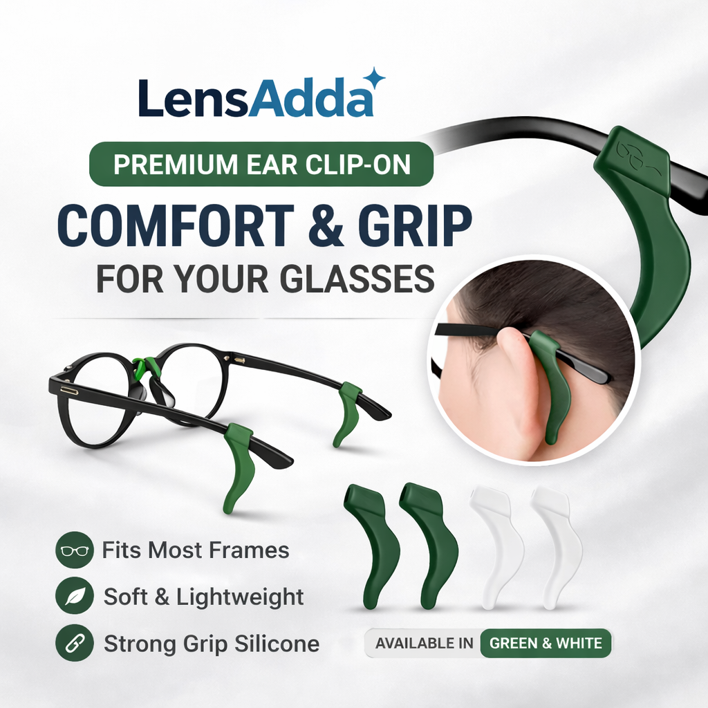 Premium Anti-Slip Ear Clip-On - Black