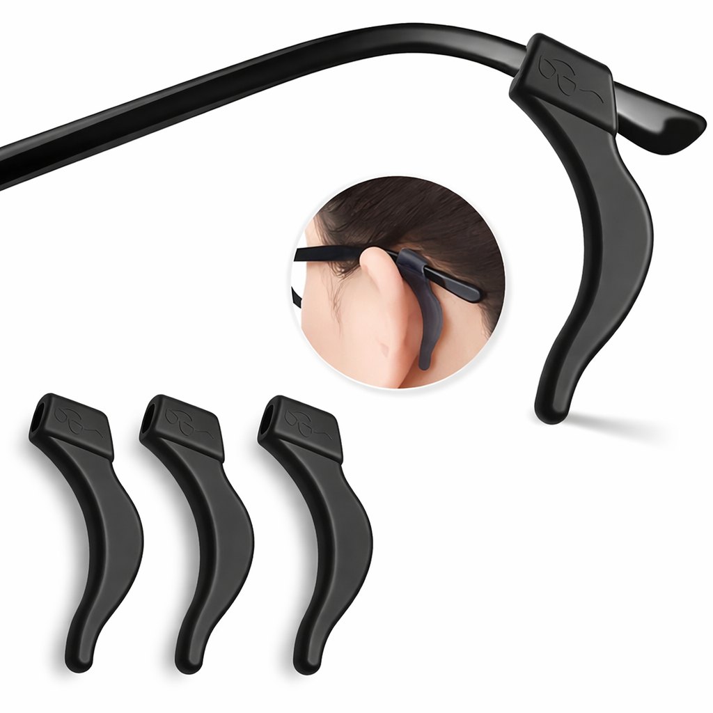 Premium Anti-Slip Ear Clip-On - Black
