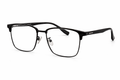 Clubmaster Black Square Eyeglasses Frame for Men & Women | Premium Metal-Acetate Frame | 57 Size Stylish Eyewear