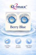 O2 Max Berry Blue Colored Contact Lenses