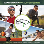🟢 Premium Anti-Slip Ear Clip-On (Grip Green)