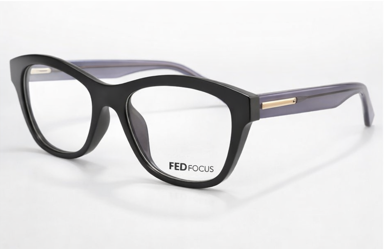 Fed Focus FD346 – Matte Black Eyeglasses