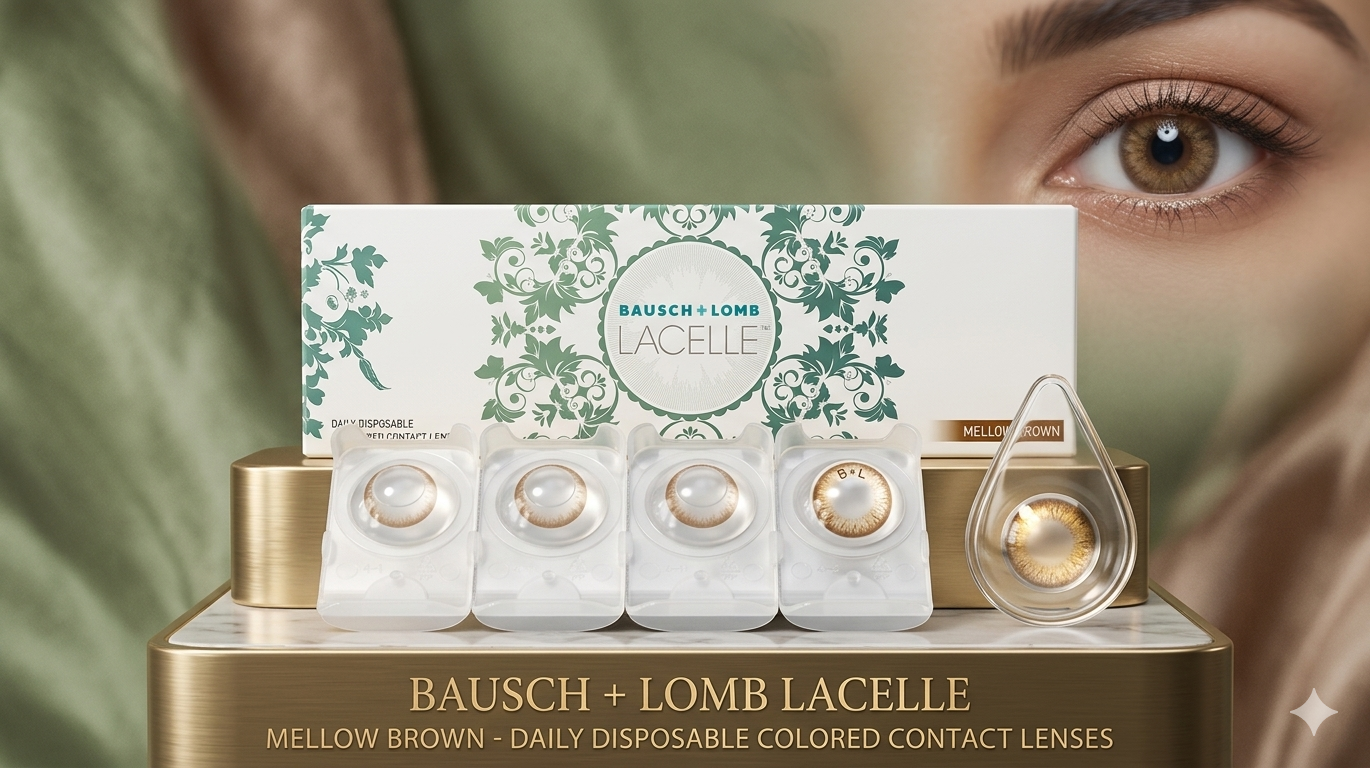Bausch & Lomb Lacelle® Mellow Brown Daily Disposable Colored Contact Lenses (10 Lens Pack)
