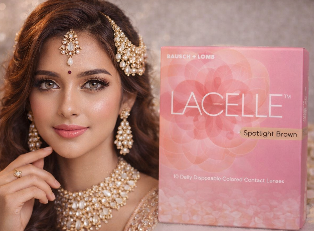 Bausch + Lomb Lacelle Spotlight Brown – Daily Disposable Coloured Contact Lenses (10 Pack)