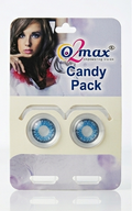 O2 Max Dark Blue Contact Lenses (0.00 Power) | Bold Blue Eye Lenses | Candy Pack