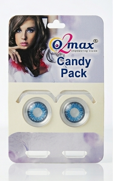 O2 Max Dark Blue Contact Lenses (0.00 Power) | Bold Blue Eye Lenses | Candy Pack