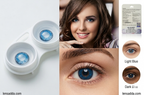 O2 Max Dark Blue Contact Lenses (0.00 Power) | Bold Blue Eye Lenses | Candy Pack