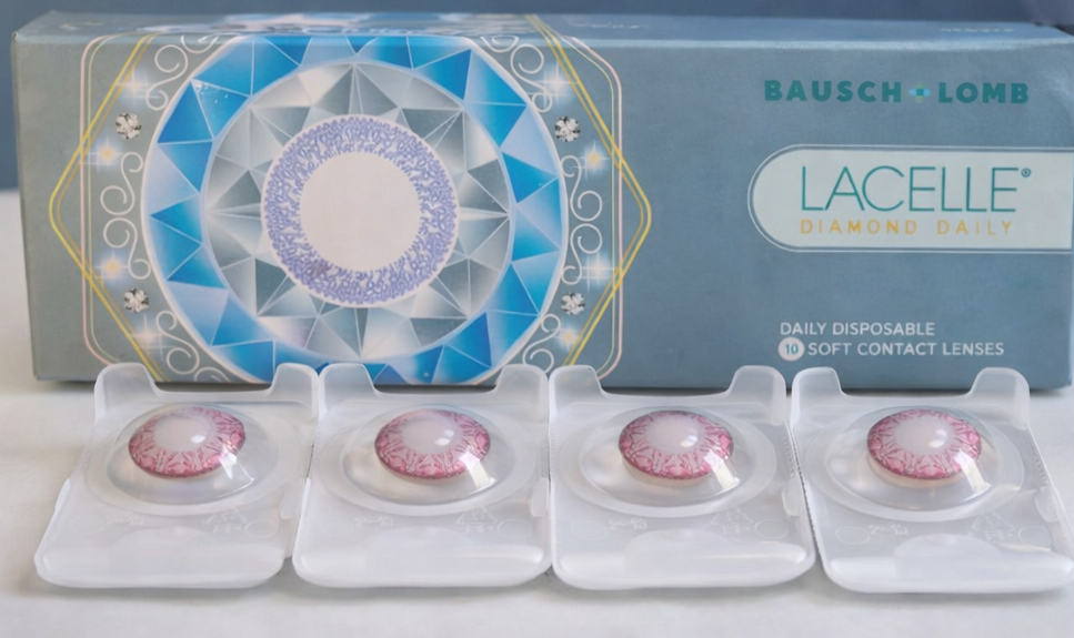 Bausch & Lomb Lacelle® Diamond Daily D-Pink Colored Contact Lenses (10 Lens Pack)