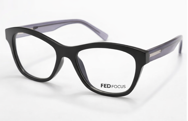 Fed Focus FD346 – Matte Black Eyeglasses