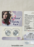 O2max Gray Contact Lenses – Natural Look & All-Day Comfort (1 Pair)