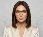 Clubmaster Black Square Eyeglasses Frame for Men & Women | Premium Metal-Acetate Frame | 57 Size Stylish Eyewear