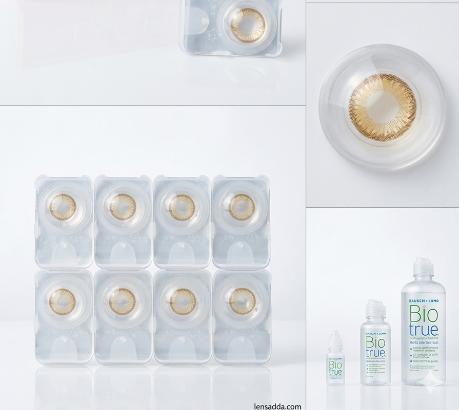 Buy Lacelle Freedom Honey Lenses Online | Daily Disposable Coloured Contact Lenses (10 Pack)