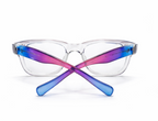 Crystal Clear Blue-Purple Gradient Computer Glasses | Anti Blue Light Eyeglasses for Men & Women