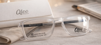 Qloo Transparent Rectangle Eyeglasses Frame for Men & Women | Lightweight TR Frame | Size 51-18-143 | Premium Clear Frame