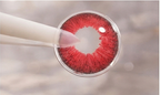 Acme 58 Colour View Red Contact Lenses (12 Lens Pack) | Bold Red Eye Lenses for Party & Cosplay