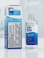 Bausch & Lomb ReNu Advanced Multi-Purpose Contact Lens Solution 120ml | Triple Disinfectant, 20 Hours Moisture