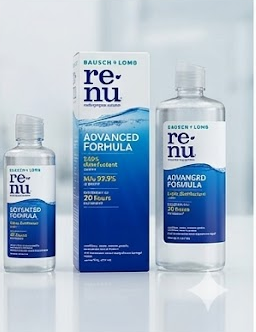 Bausch & Lomb ReNu Advanced Multi-Purpose Contact Lens Solution 120ml | Triple Disinfectant, 20 Hours Moisture