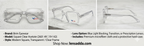 Brim Transparent Square Eyeglasses Frame for Men & Women | Crystal Clear Large Size Frame | Premium Unisex Eyewear