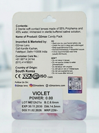 O2 Max Violet Contact Lenses (0.00 Power) | Stylish Purple Color Eye Lenses | Candy Pack