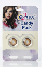 O2 Max Walnut Brown Contact Lenses (0.00 Power) | Premium Light Brown Eye Lenses | Candy Pack