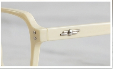 Tag Hill Oversized Square Cream Eyeglasses Frame for Women | Large Size Transparent Beige Frame | Premium Fashion Eyewear